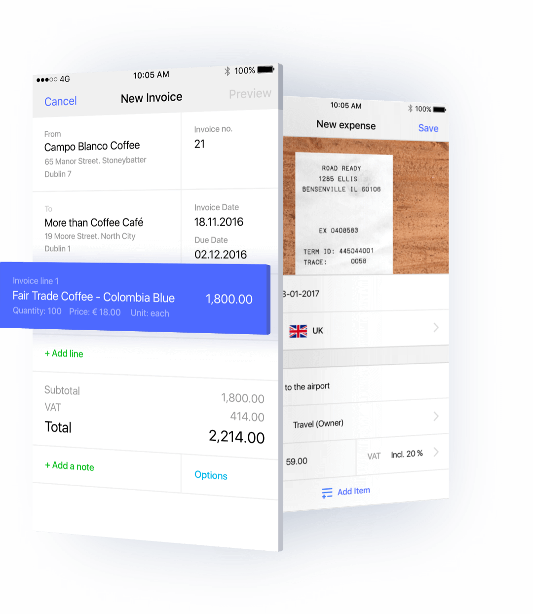 Invoicing from your mobile or tablet is now as simple as creating an invoice from your computer.