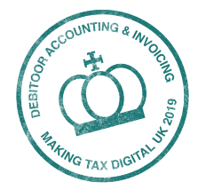 Debitoor is approved by HMRC for Making Tax Digital Software stamp